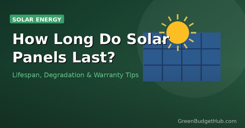 Solar panels on a rooftop with sunlight — lifespan and durability guide