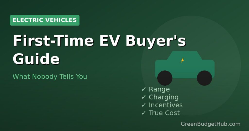 First-time EV buyer inspecting electric car — complete guide for beginners