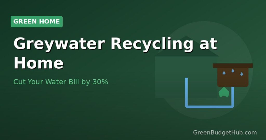 House with greywater pipe system to garden — recycling greywater to cut bills