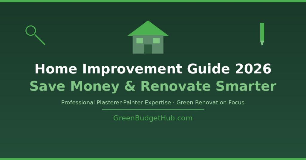 Home improvement guide 2026 — save money and renovate smarter